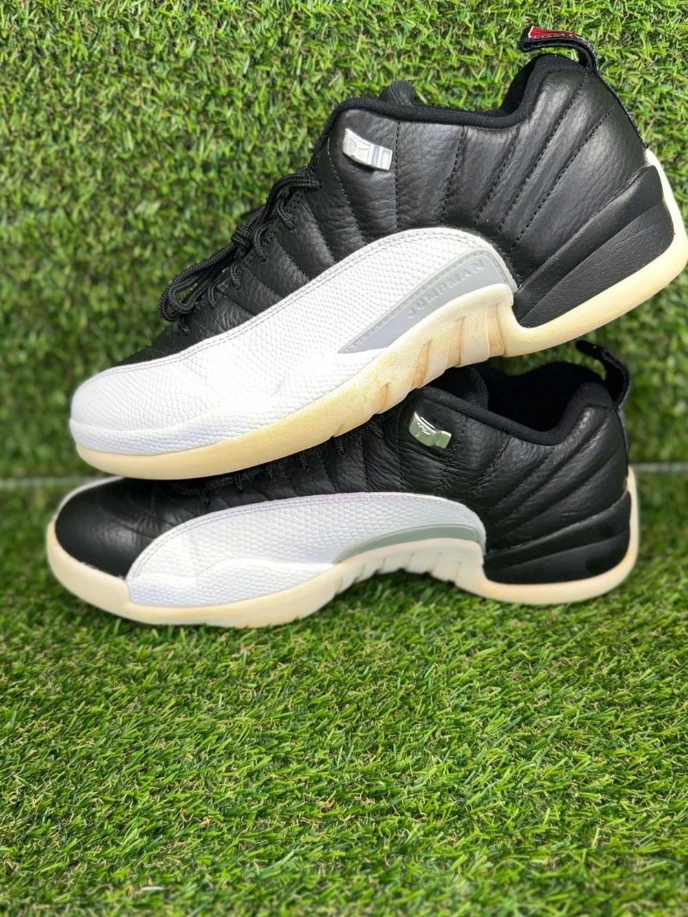 Air Jordan 12 Retro Low Playoffs Black White 308317-004 Size 10.5